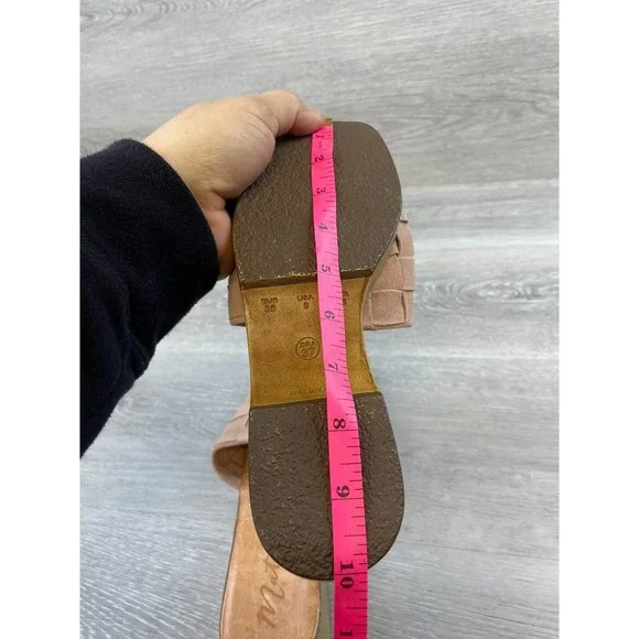 Matisse Hamptons Women's US 8 Pink Suede Leather Slip-On Open Toe Slide Sandal - Picture 10 of 11